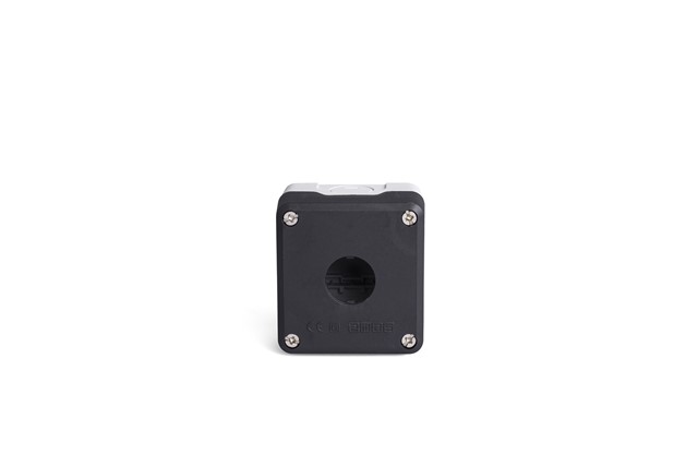 P Series Plastic 1 Hole EMPTY Black-Grey Control Box